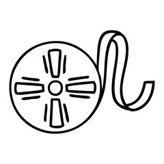 line drawing cartoon movie tape