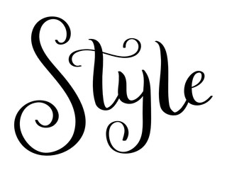 STYLE hand lettering banner