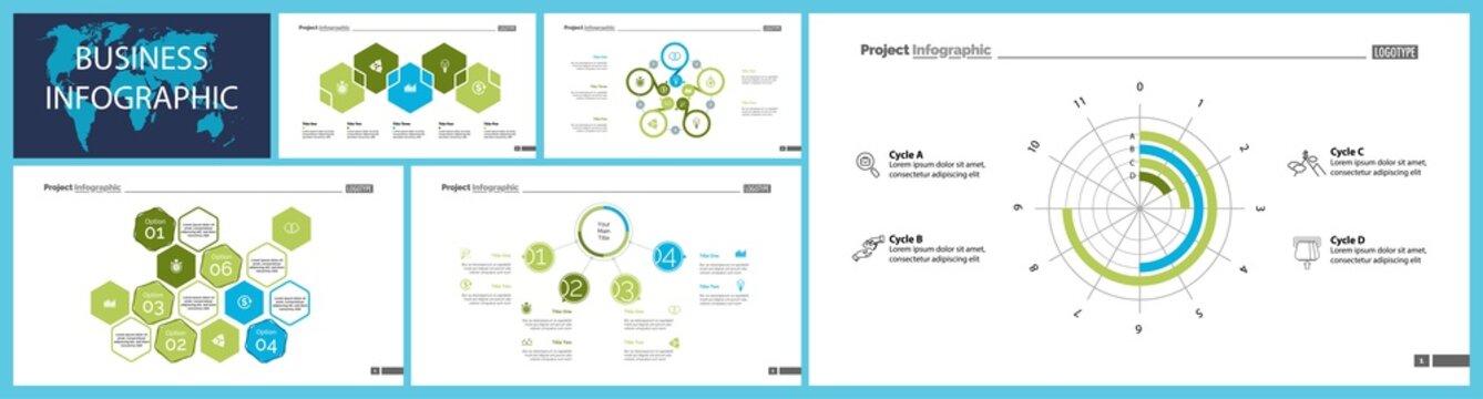 Business infographic design set