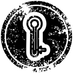 low temperature distressed icon