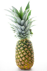 Fresh pineapple isolated on white background