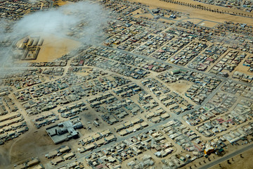 Naklejka premium desert town