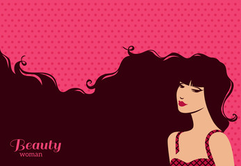 Woman with dark hair