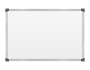 empty whiteboard magnetic marker for presentations training and education stock vector illustration