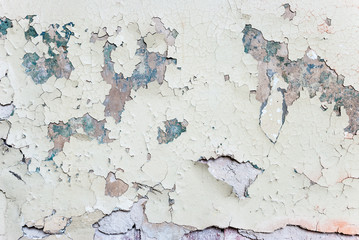 Wall with cracked paint