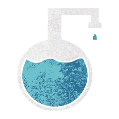 Obraz premium retro illustration style cartoon science experiment