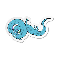 sticker of a cartoon chinese dragon