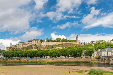 Fototapeta na wymiar Die Burg von Chinon an der Vienne