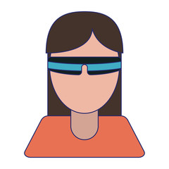 woman with smart glasses avatar