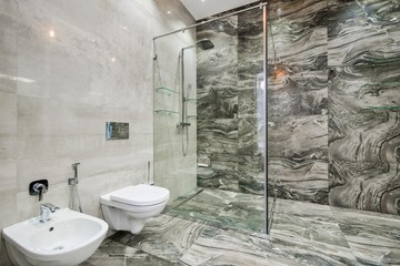 interior of modern bathroom