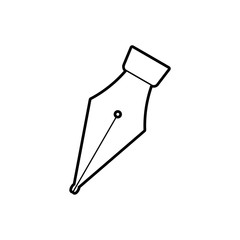 Fountain pen icon vintage style