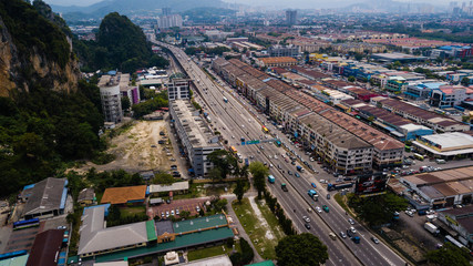 Aerial view of Kuala Lumpur