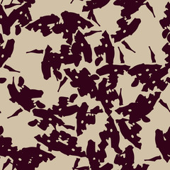 Urban UFO camouflage of various shades of beige and red colors