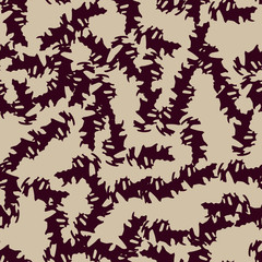 Urban UFO camouflage of various shades of beige and red colors