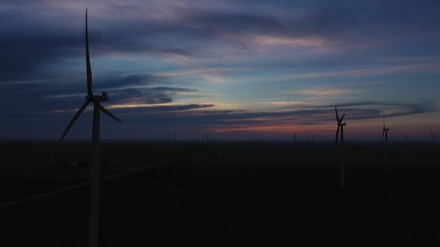 Drone footage of Wind Farm