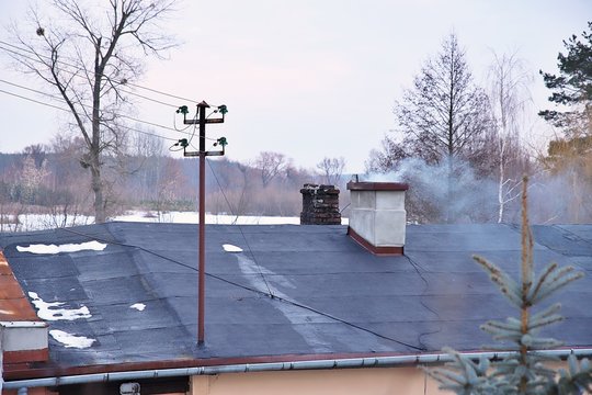 komin, smog