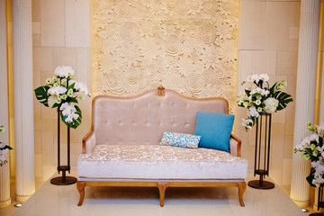 Luxury decorated sofa 