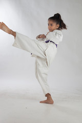 Indian Girl Training Karate © Rinku
