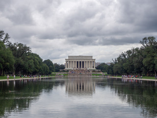 Washington DC, District of Columbia, Summer 2018 [United States US, Lincoln Memorial over...