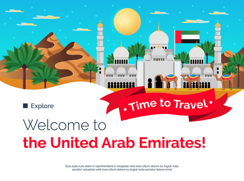 UAE Travel Welcome Banner 