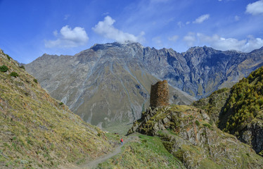 Mountain scenery of Kazbegi, Georgia