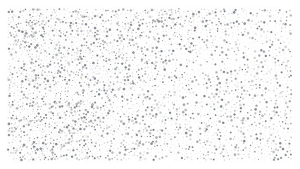 Silver polka dot small confetti on white background