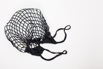 eco bag product net black white isolated