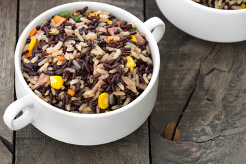 rice and vegetable salad