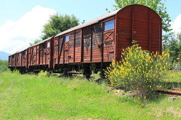 Obraz premium eisenbahnwaggon