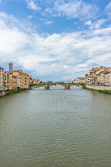 Obraz premium Bridge over the river Arno in Florence, Italy