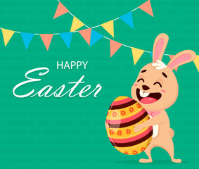 Happy Easter greeting card. Easter, spring concept