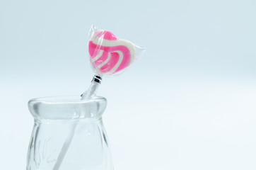 Heart Candy in Glass