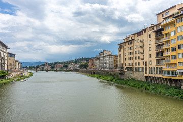 Italy,Florence, Arno, Arno over a body of water