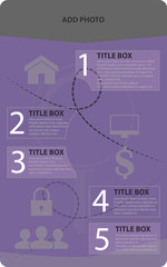 Business template infographics design vector