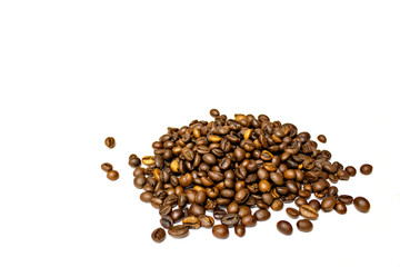coffee beans isolated on white background