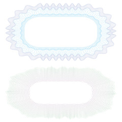  Watermark , Guilloche  for security ,background design element for  certificate,diploma,