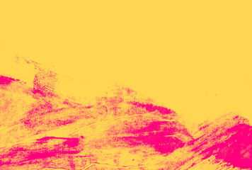 pink and orange yellow paint brush strokes background 