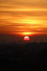 Sunset at twilight background 