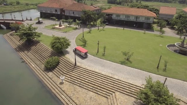Aerial Footage of Las Casas Filipinas De Acuzar