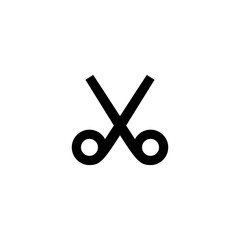 Scissors icon. Barber hair sign