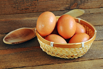 Cooking with eggs and flour