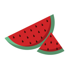 Watermelon fruit slices