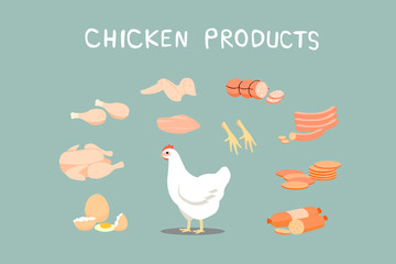 Chicken products it is a popular food. Chicken products can be processed a variety of types.
