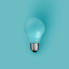 High detailed realistic light bulb illustration, vector