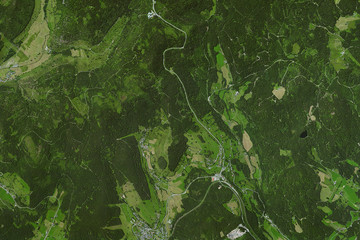 aerial view of the feldberg in black forest