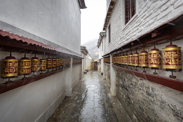 Fototapeta premium The beautiful village of Marpha in an off season setting