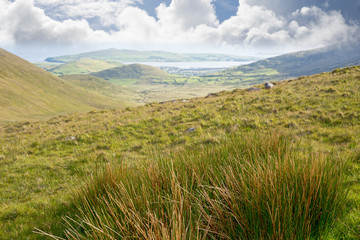 lush green view of the mountains in county kerry