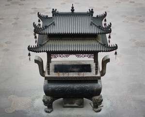 Big incense burner in Shanghai, China