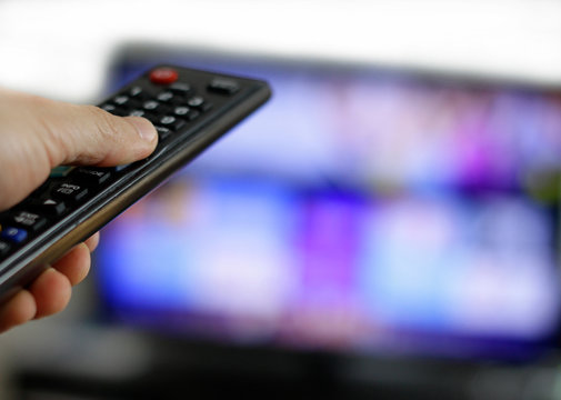 Remote control and Screen: Binge Watching favourite TV show