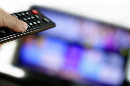 Remote control and Screen: Binge Watching favourite TV show